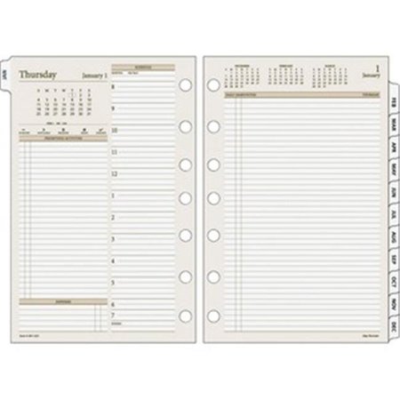 ACCO ACCO Brands AAG481225 Day Runner PRO 2PPD Wide Area Planning Pages Refill; Gray - Size 4 AAG481225